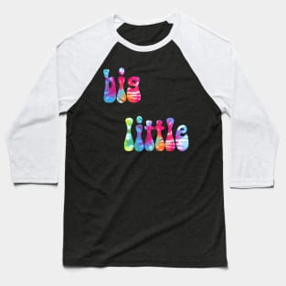 Tie Dye Big Little Baseball T-Shirt